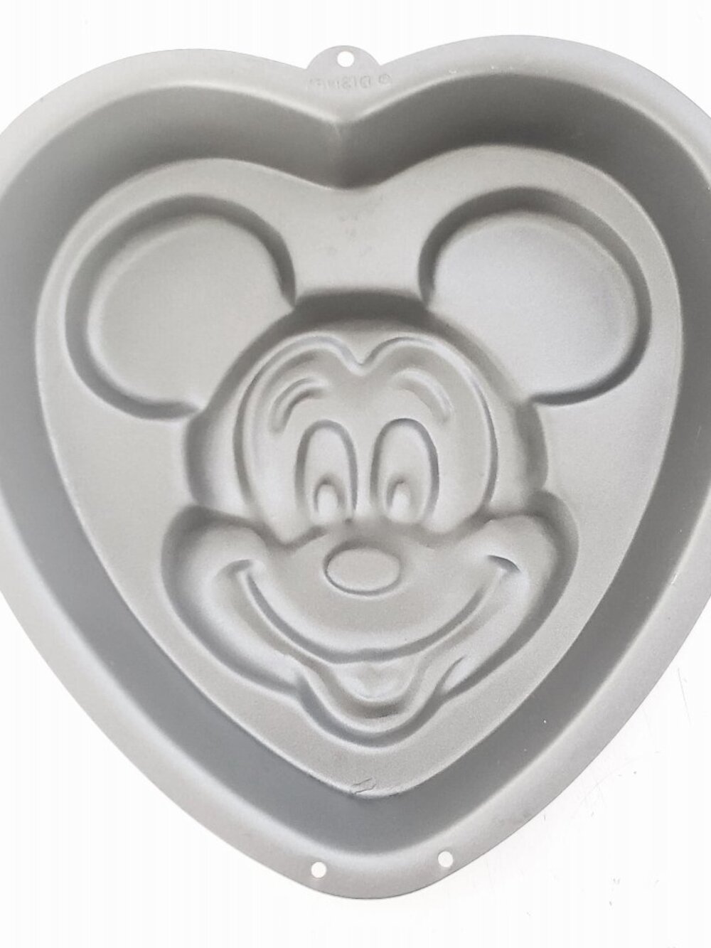 MIckey Mouse Heart Cake Pan Disney 9.5" x 9.5" x 2" Non-Stick Aluminum Used